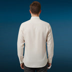 Miraque Men’s Solid Formal Shirt – Regular Fit Cotton Cream Color | Full Sleeve Shirt for Men