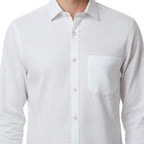 Miraque Men’s White Slim Fit Formal Shirt – Cotton Blend Office Wear